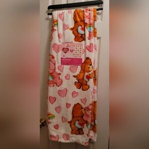 Care Bears  Hearts & Valentines Plush Throw Blanket 50x70 Inches NEW 2024